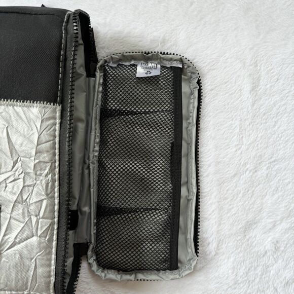 Marvel Avengers Infinity War Backpack Book Bag Fold Over Padded With Lunch Box - Picture 7 of 16